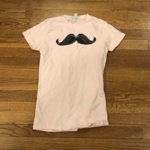 Mustache T-shirt - runs small